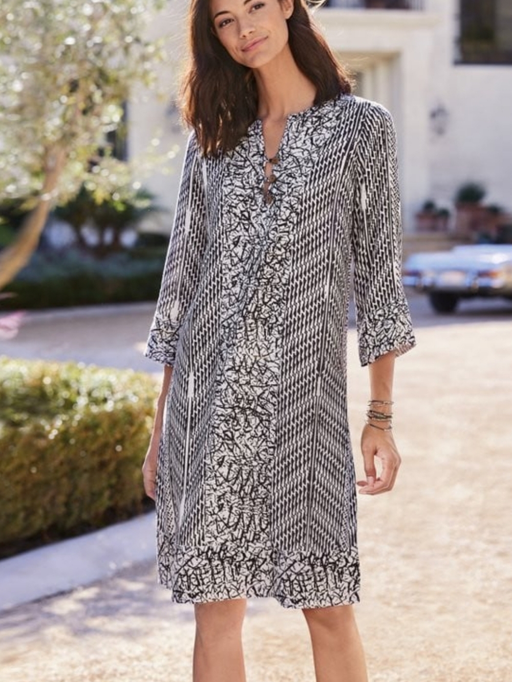 Soft Surroundings Raven Boho Beachy Dress New With Tags - Picture 5 of 11